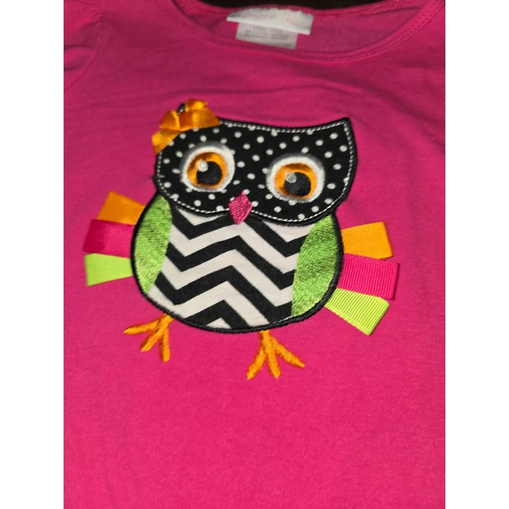 Bonnie baby fall autumn owl top and leggings size 24 months